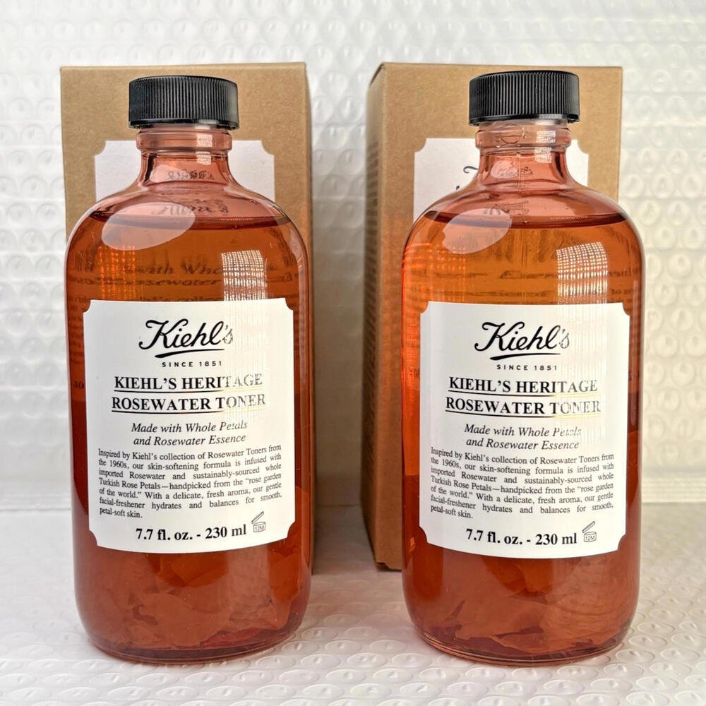 Kieh'ls (Set of‎ 2x) Kiehls Heritage Rosewater Toner 7.7oz. Full Size New in Box